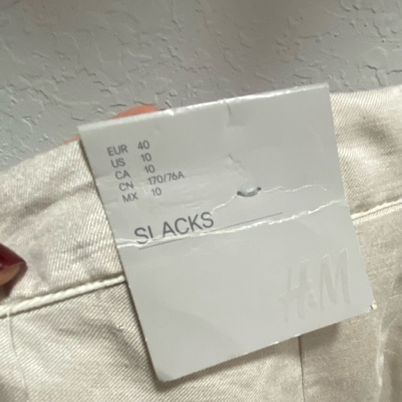 H&M Brand New with Tag Slacks, Linen Blend - Picture 4 of 7